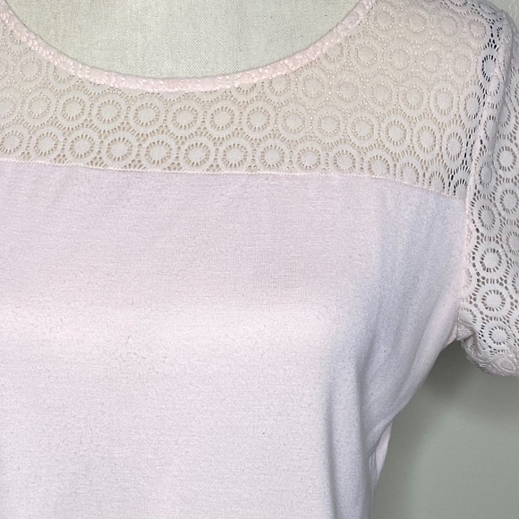 Ann Taylor Lace Detail Blouse - Picture 3 of 5